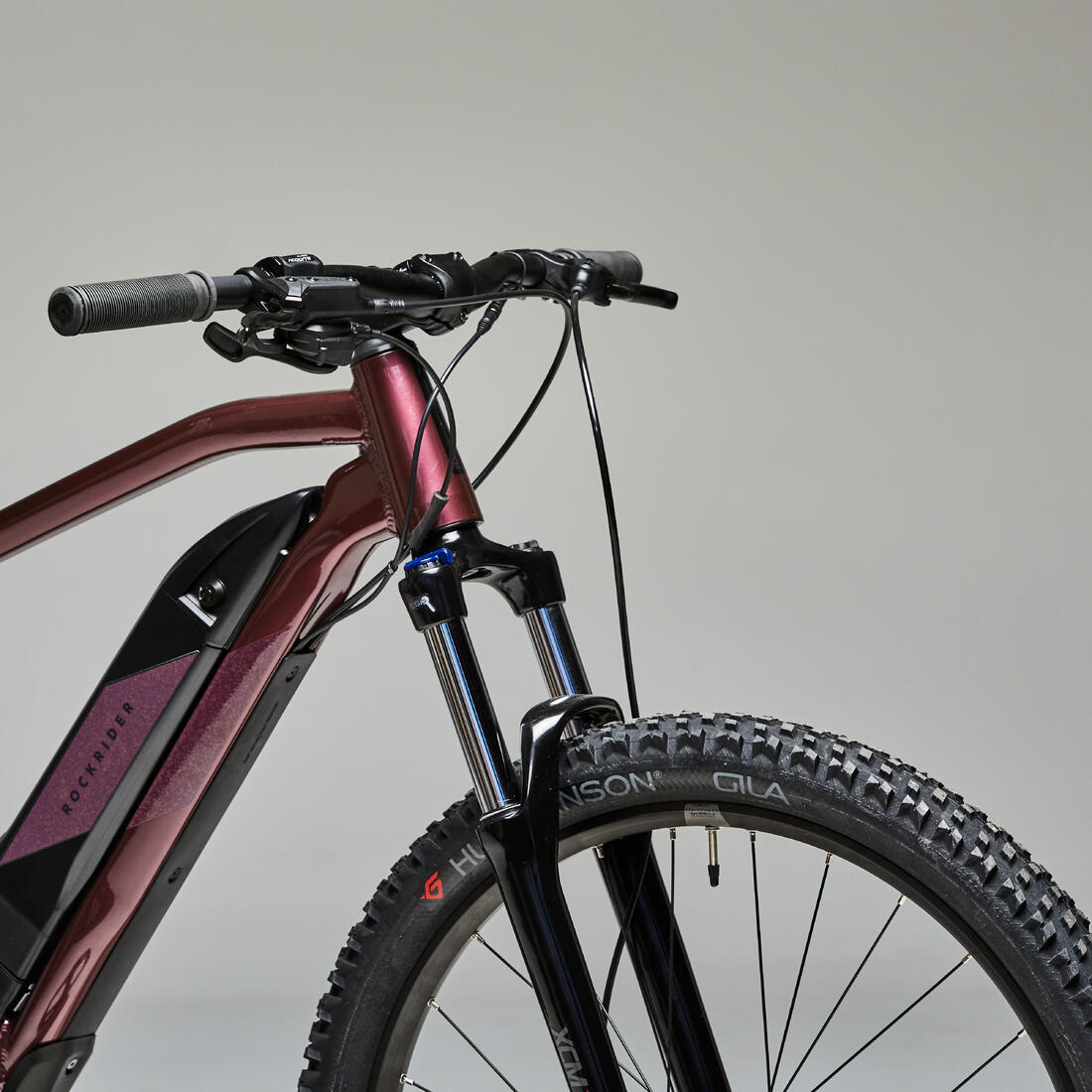 vélo VTT électrique semi-rigide 27,5" - E-ST 500 prune