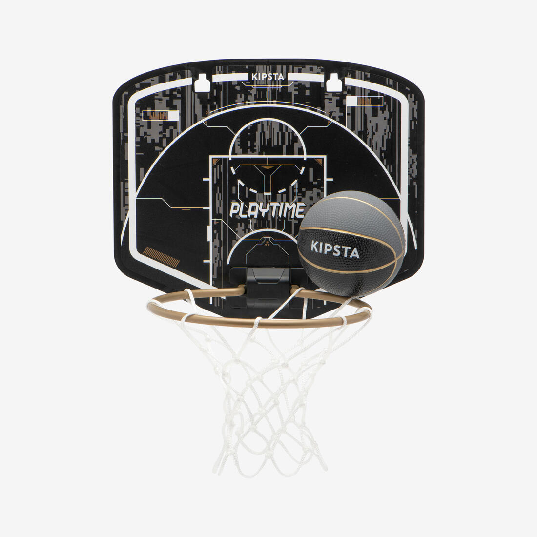 Mini panier de basket - sk100 noir or – 8901657