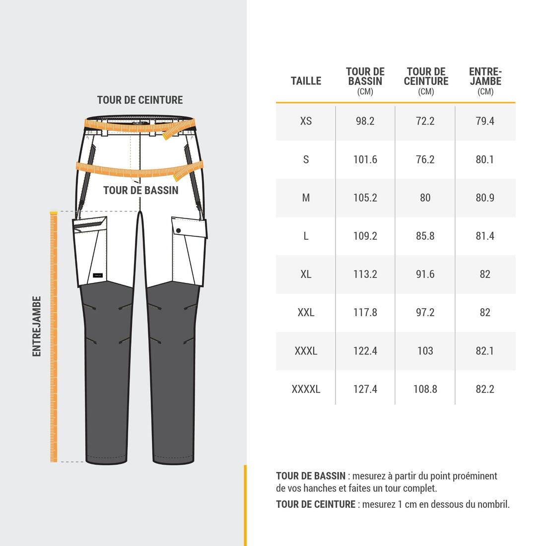 Pantalon résistant de trek montagne - MT500 beige - Femme v2