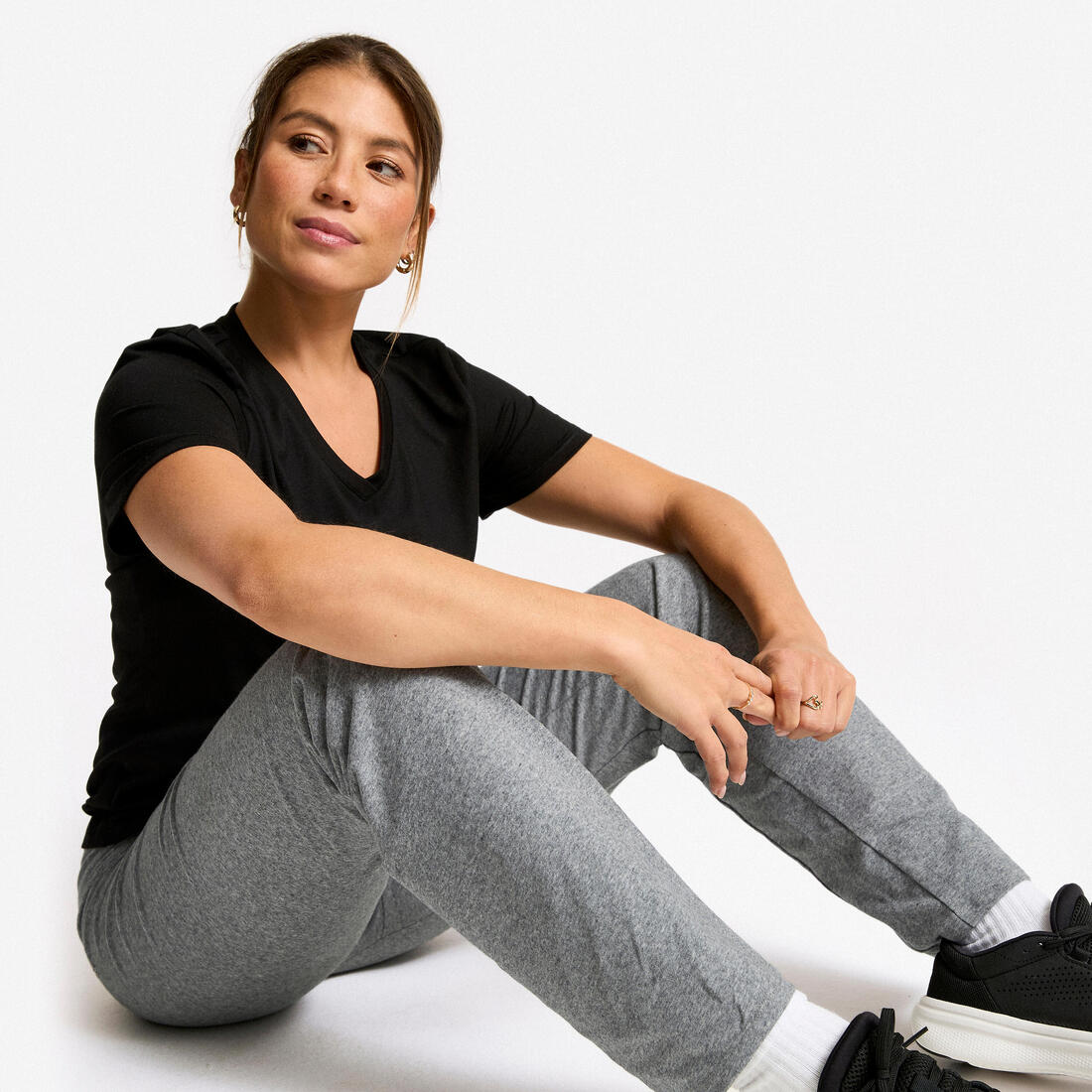 TEE SHIRT COOLMAX FEMME COL V