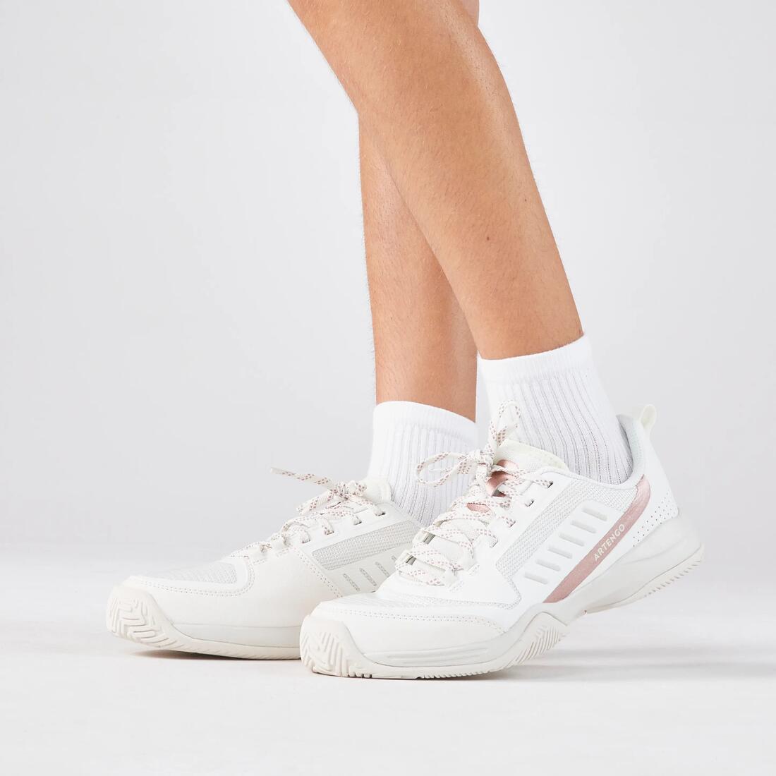 CHAUSSURES TENNIS ENFANT - TS500 FAST JR LACE SHINE