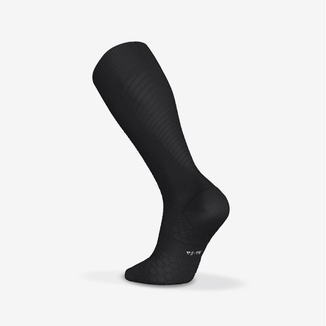 Chaussettes de running run900 laine mérinos hautes noires