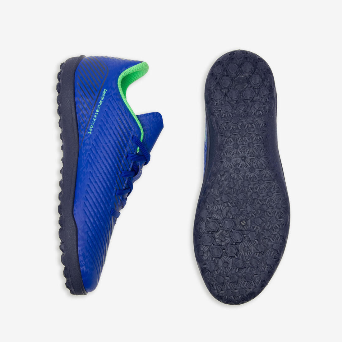 Chaussures de football enfant a lacets 160 jr turf .tf