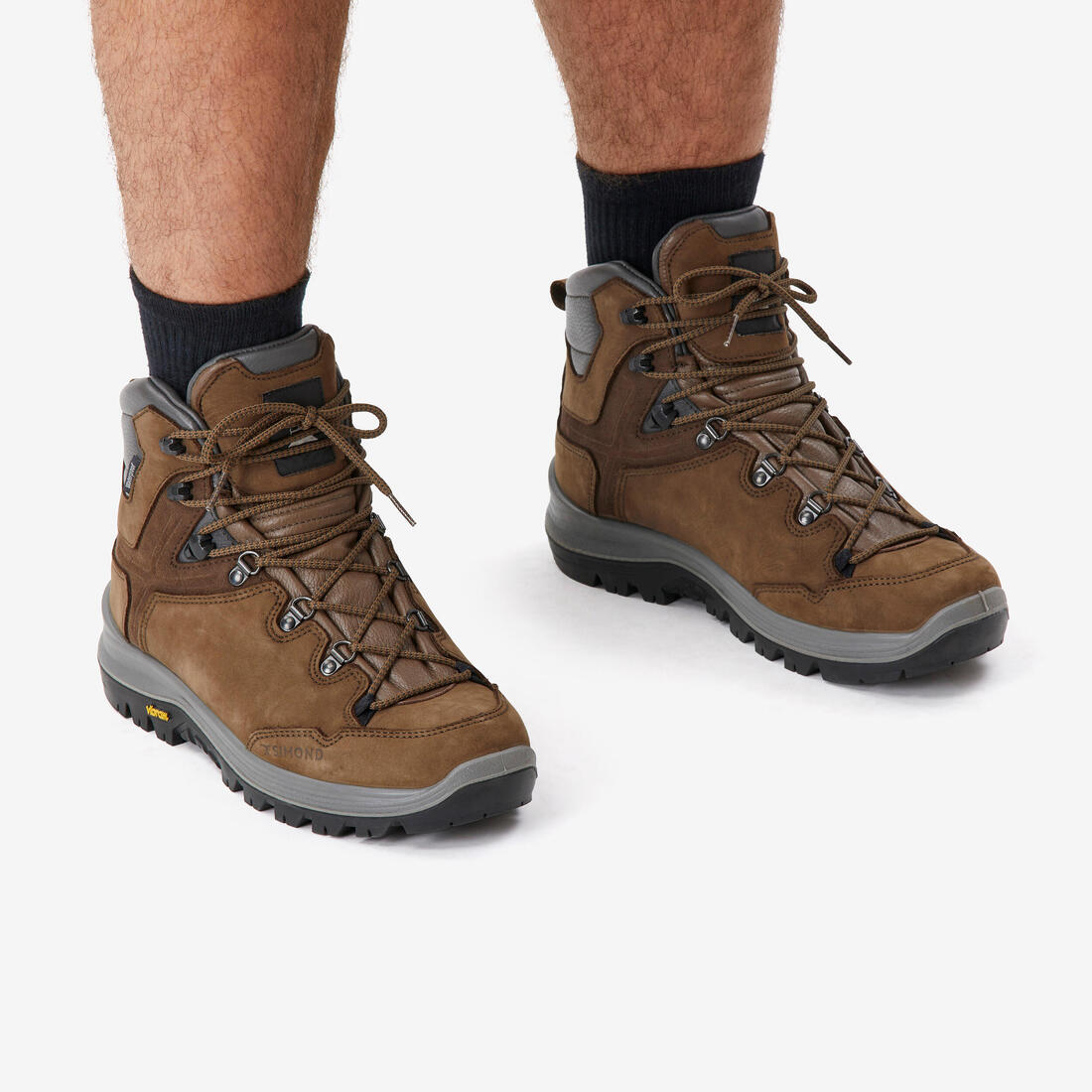CHAUSSURES TREKKING CUIR IMPERMÉABLES - MT500 - HOMME HAUTE