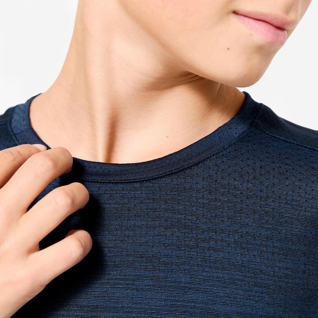 T-shirt enfant synthétique respirant - 500 marine