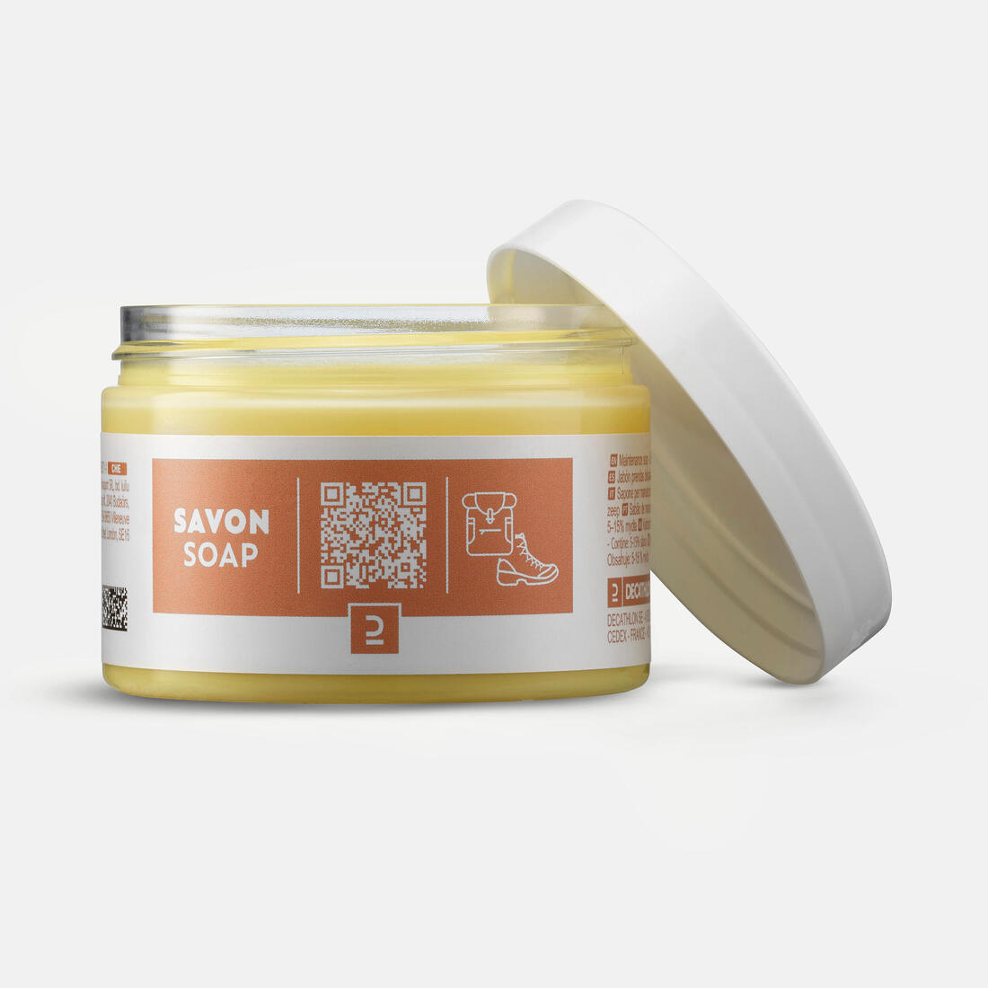 Savon solide glycériné pour chaussures et équipements en cuir, 150ml
