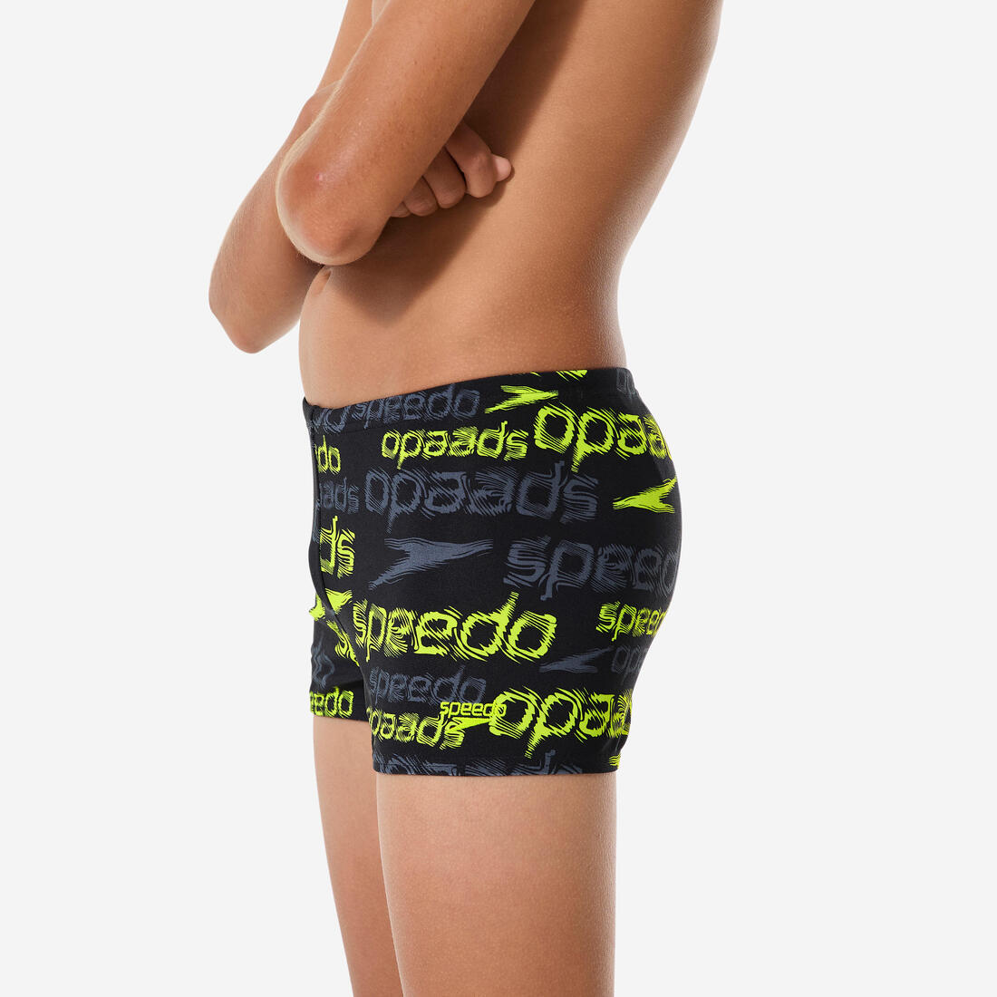 Boxer de bain natation garçon, jaune