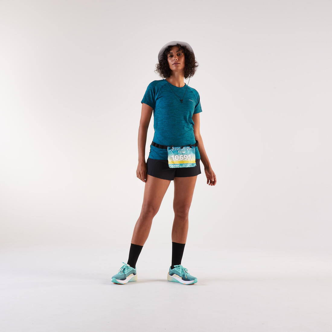 CEINTURE PORTE DOSSARD POUR COMPETITION DE RUNNING COURTE DISTANCE AU MARATHON