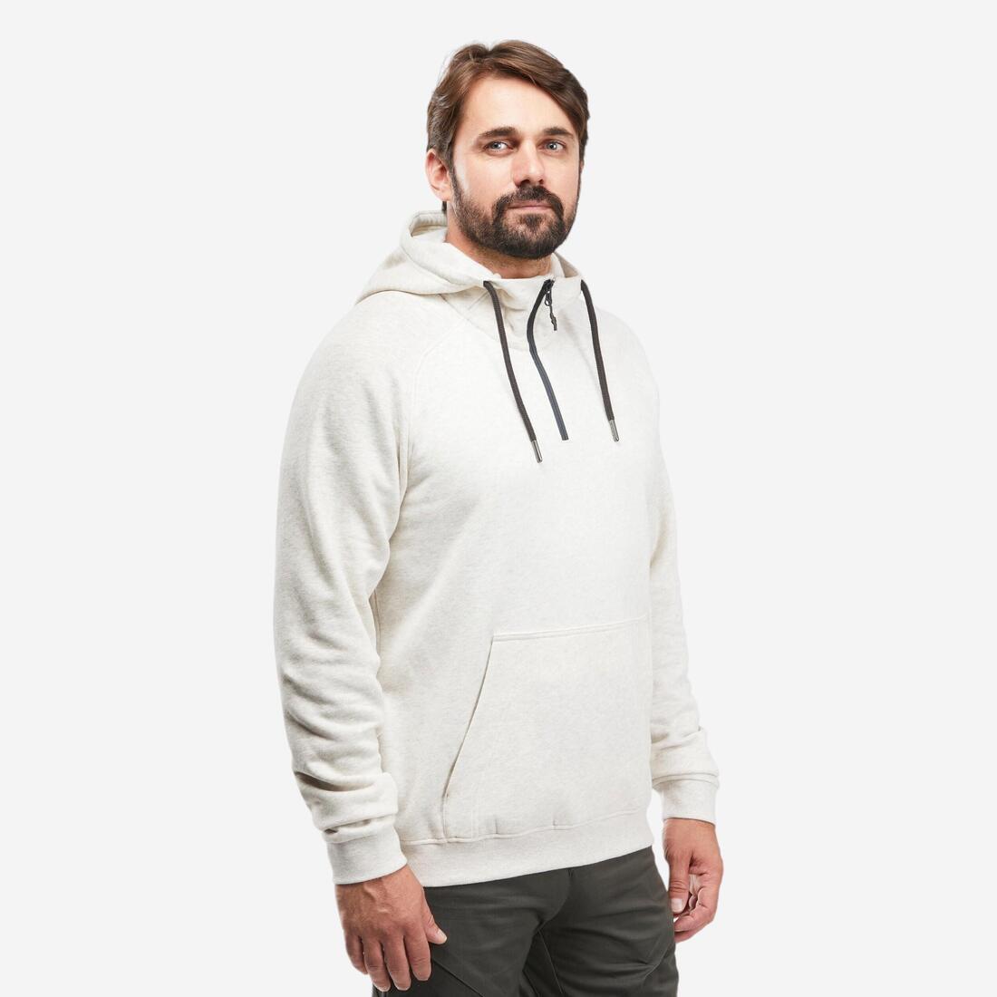 Sweat à capuche de randonnée - NH150 1/2 zip homme
