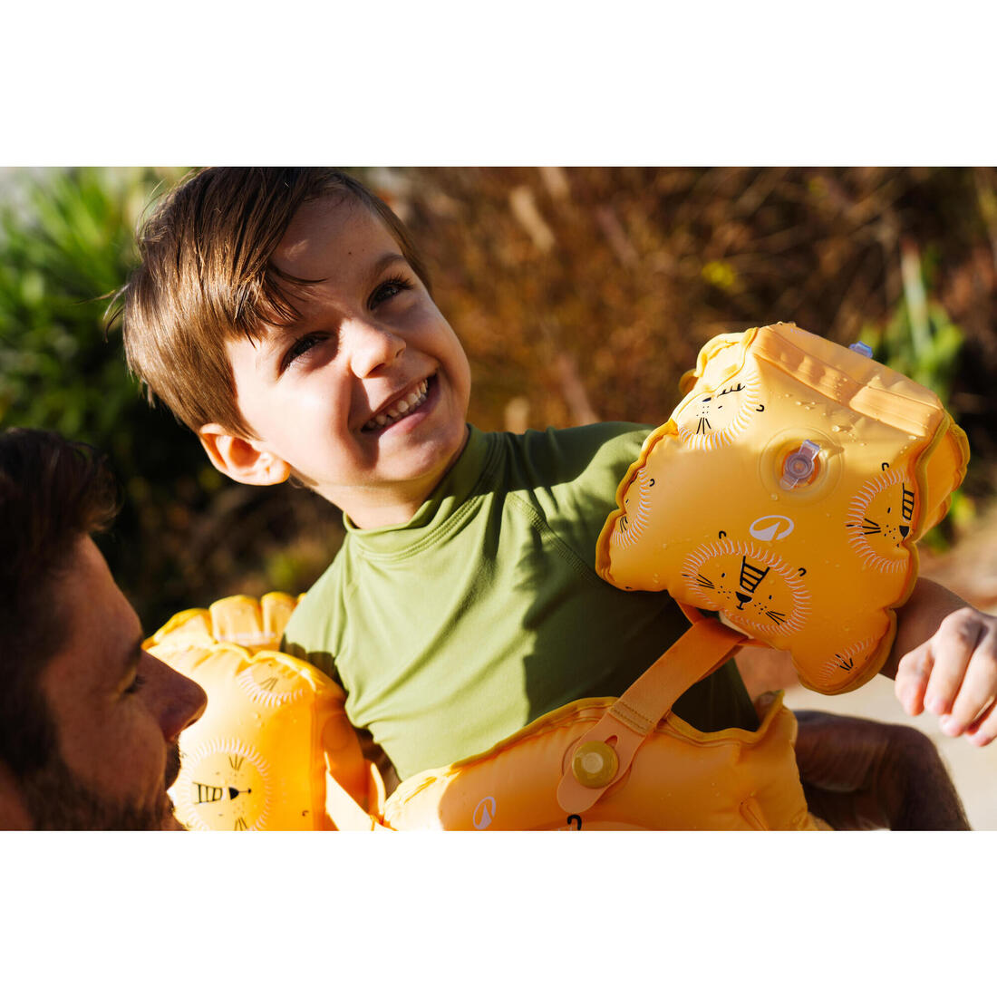 Brassards De Piscine Evolutif Enfant - Tiswim print savane