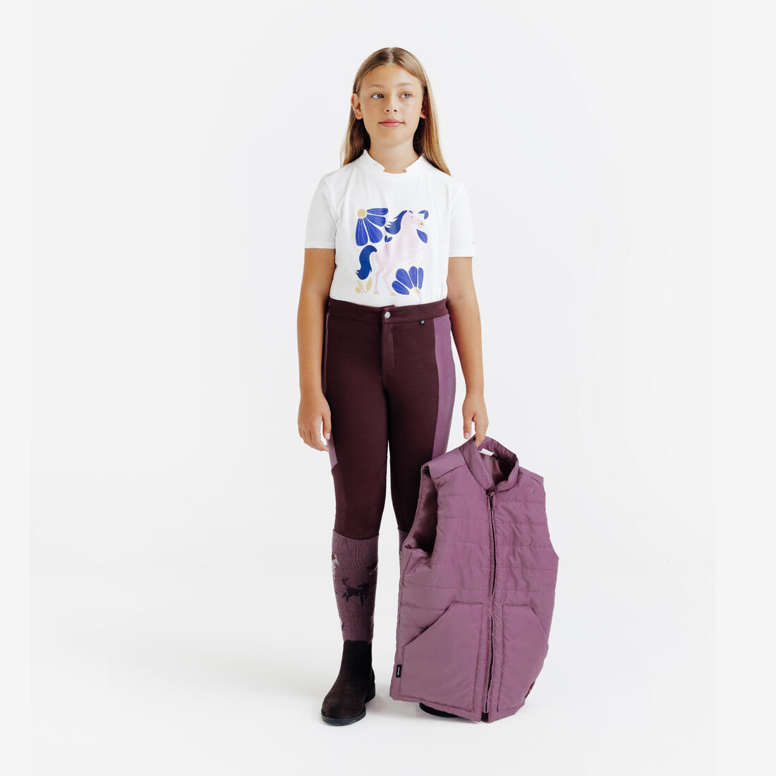 Polo manches courtes équitation MAGIC junior print all over