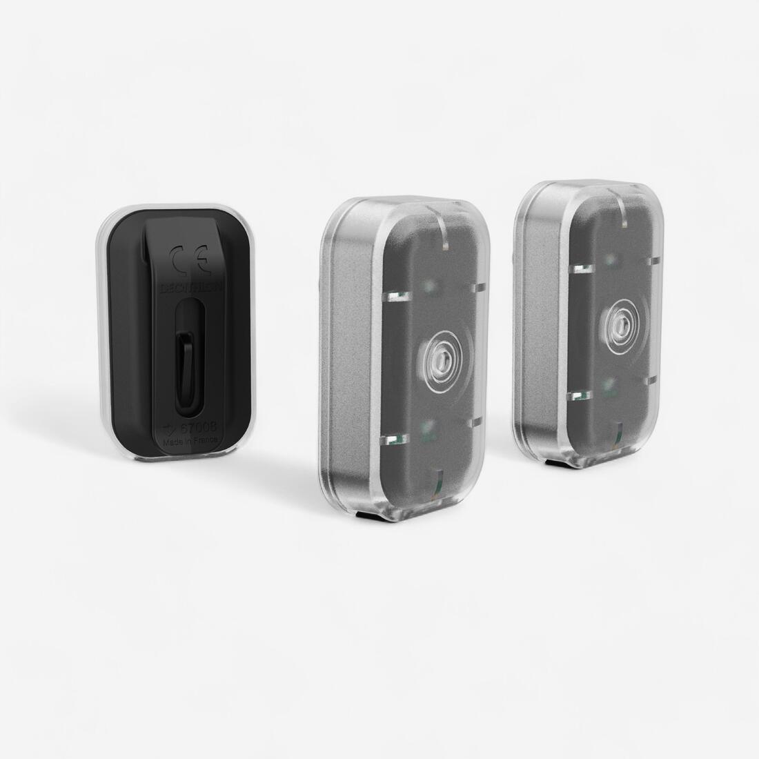 KIT ECLAIRAGE VELO LED ST 500 AVANT/ARRIERE NOIR USB.