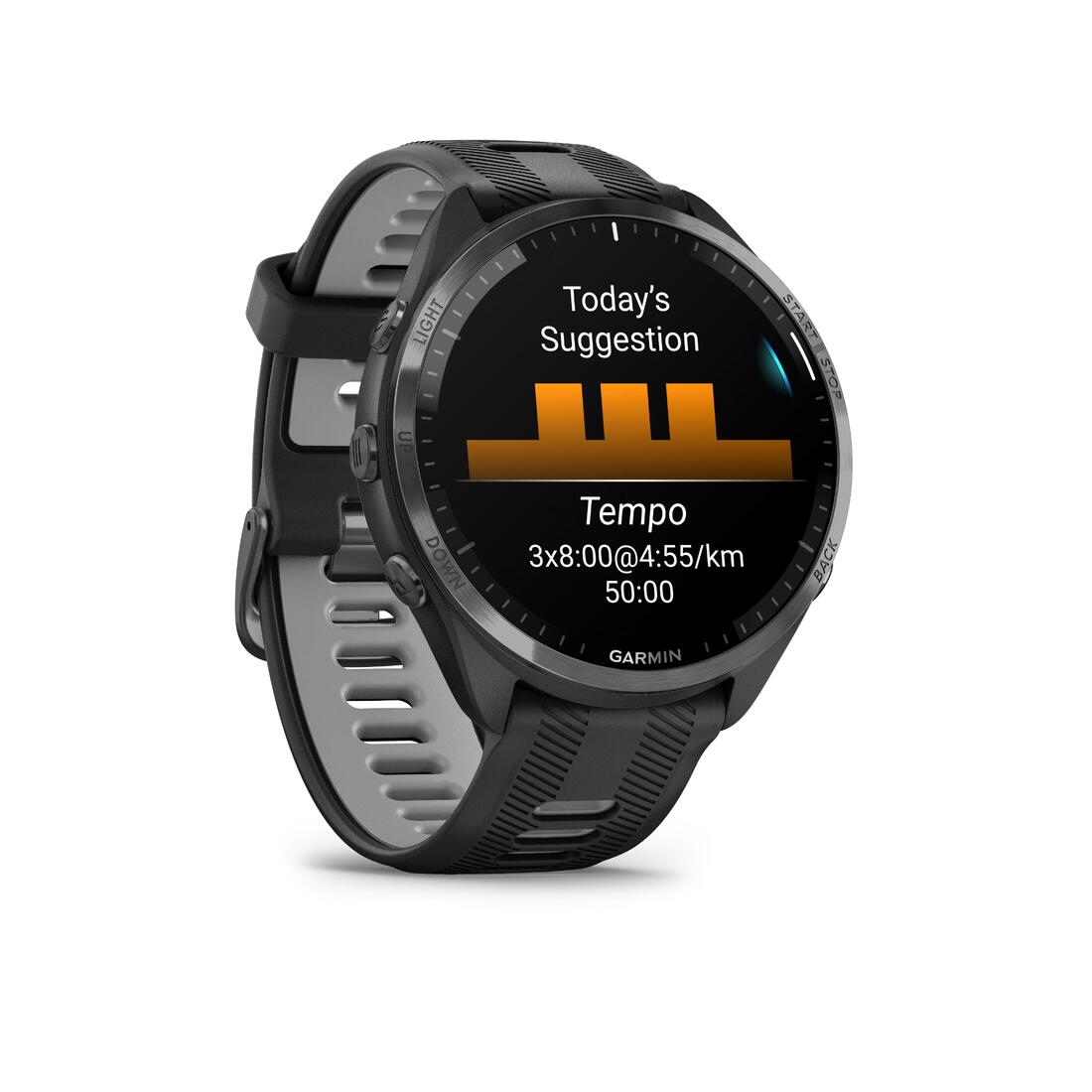 MONTRE CONNECTÉE MULTISPORT GPS CARDIO - GARMIN FORERUNNER 965 BLACK GREY