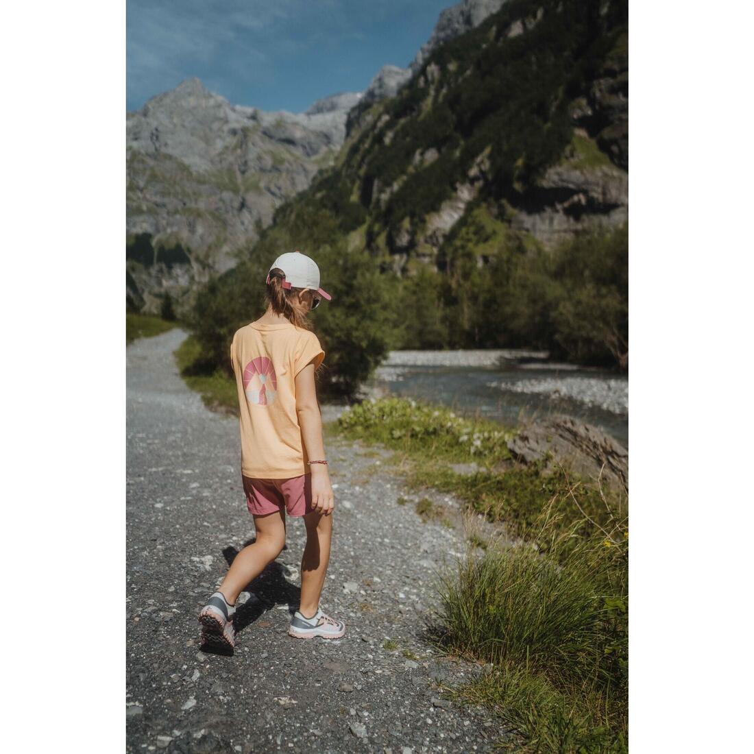 Short de randonnée enfant -  MH500 gris foncé - 7 15 ans
