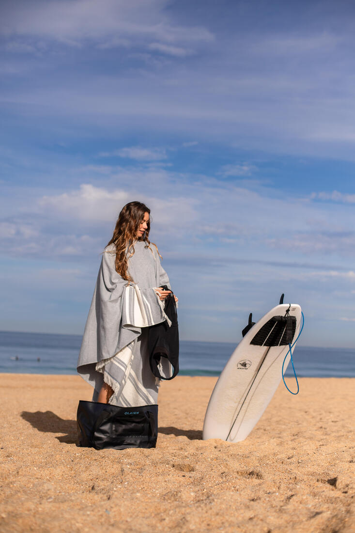 Serviette de plage poncho 190 x 190 cm