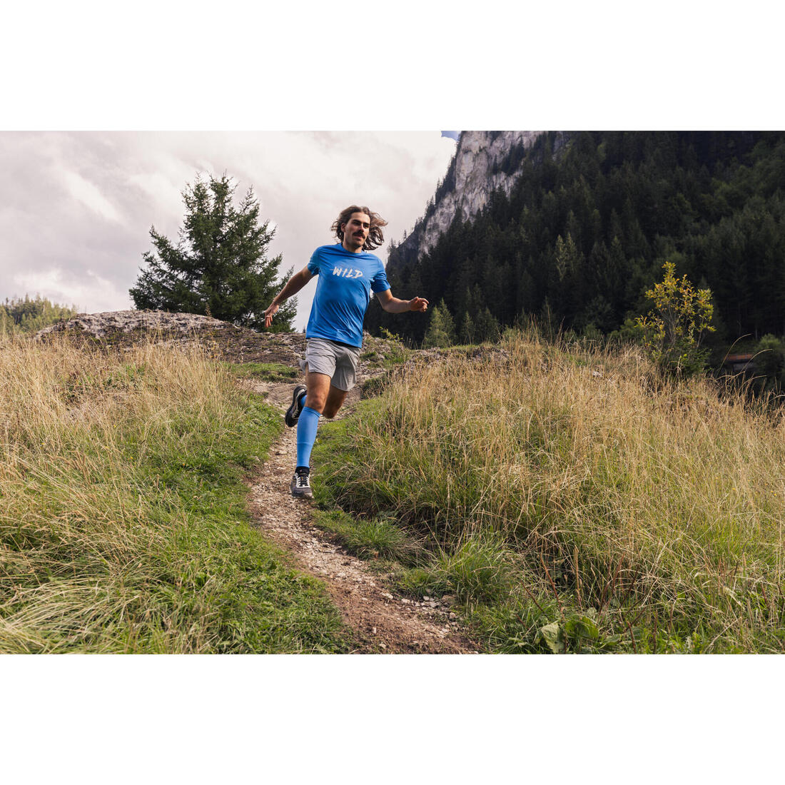T-shirt de trail running résistant Homme - KIPRUN Run 500 Graph