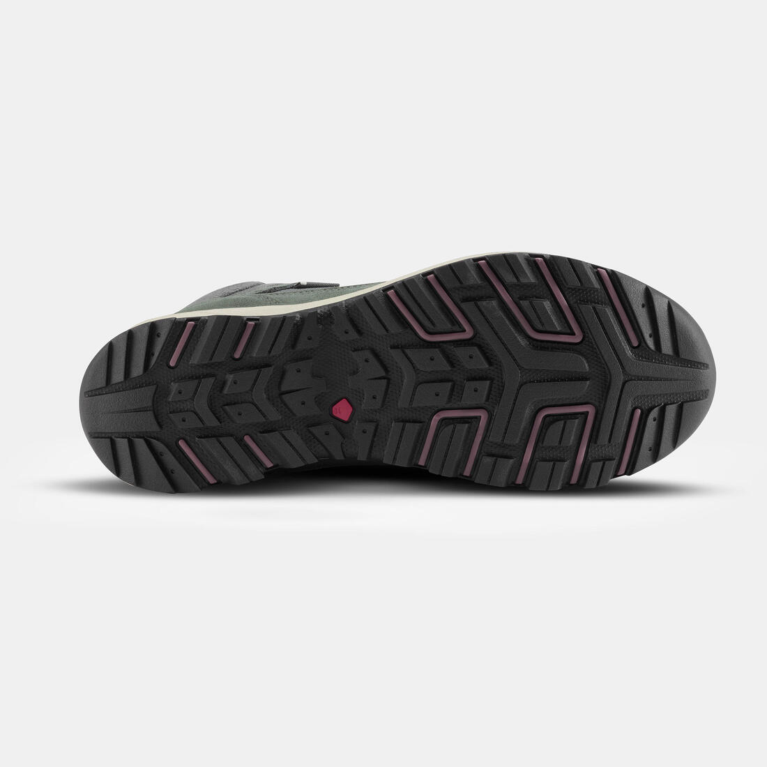 Chaussures de randonnée mid imperméables femme, NH500 Cuir WP