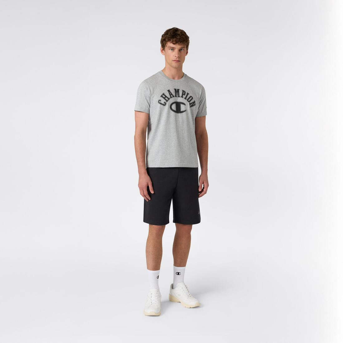 Tee-shirt regular Champion, homme, noir