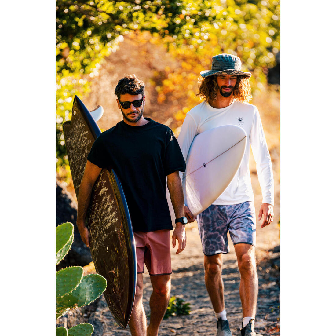 Boardshort surf short de bain surf mi-long 18" homme, 500 Marin