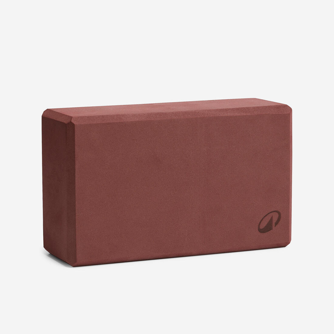 Brique de yoga en mousse, acajou