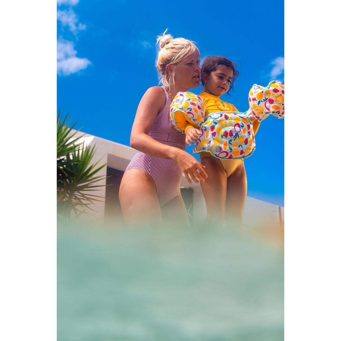 Brassards De Piscine Evolutif Enfant - Tiswim print savane