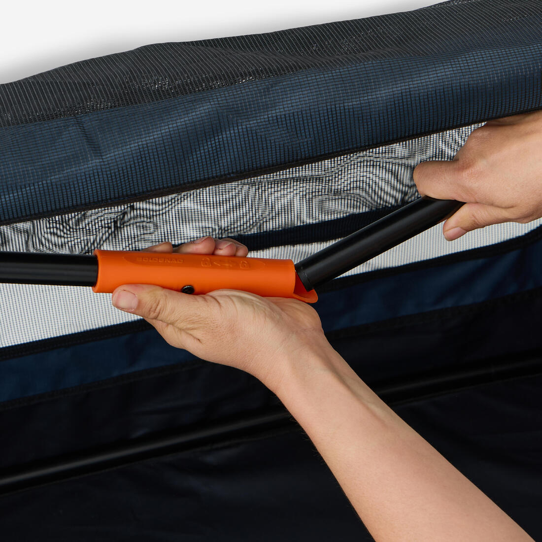 Caisse de transport pliable pour 1 chien, bleue