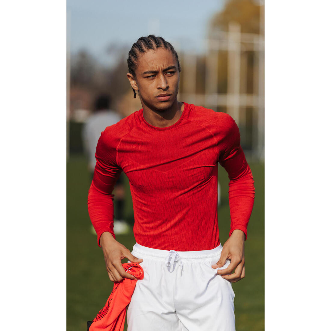 Sous-maillot de foot thermique sans-couture manches longues, Keepdry
