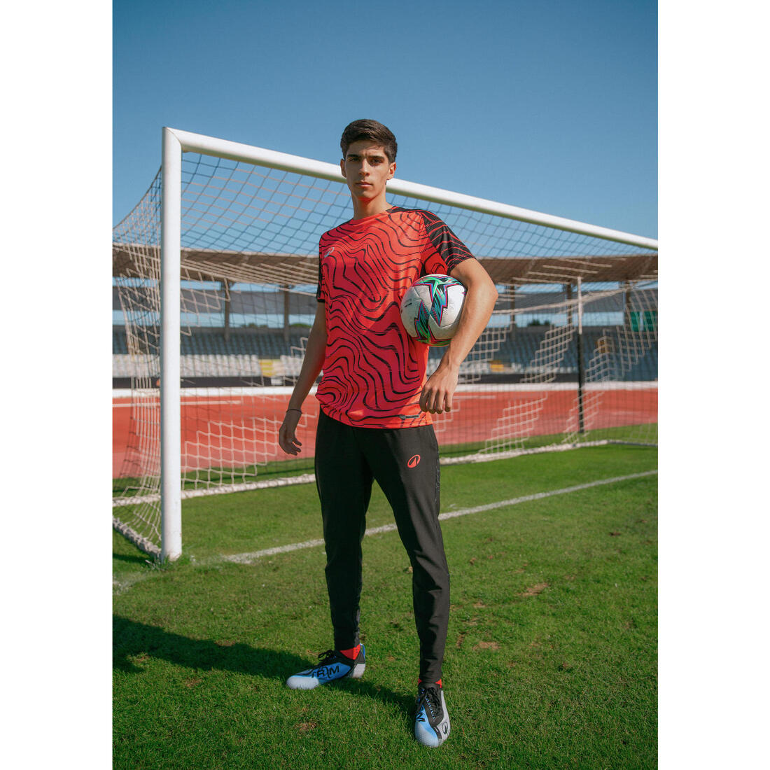 MAILLOT DE FOOTBALL ADULTE MANCHES COURTES VIRALTO TOPO ROSE FLUO &