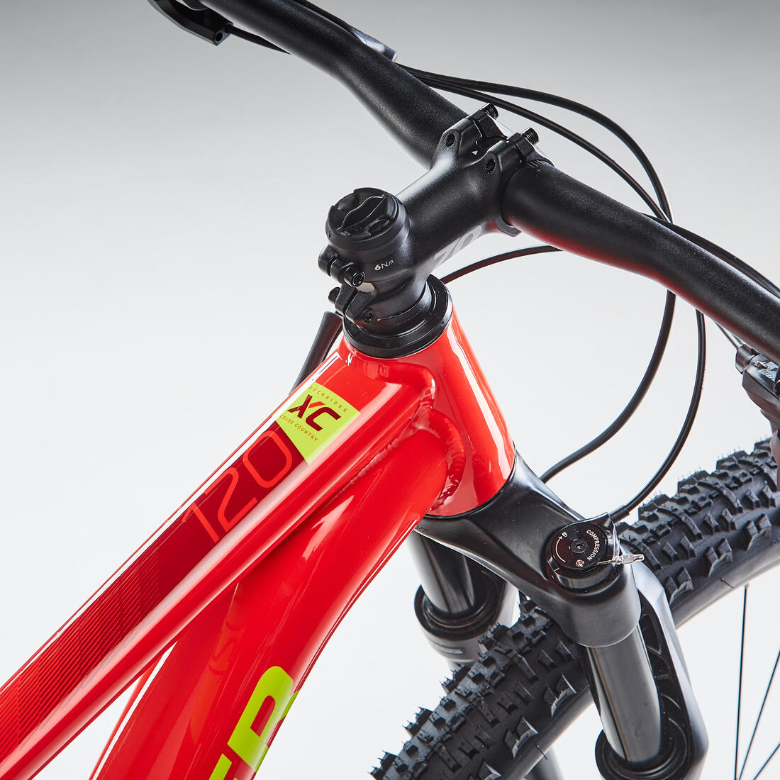 Vélo VTT cross country XC 120 cadre aluminium rouge