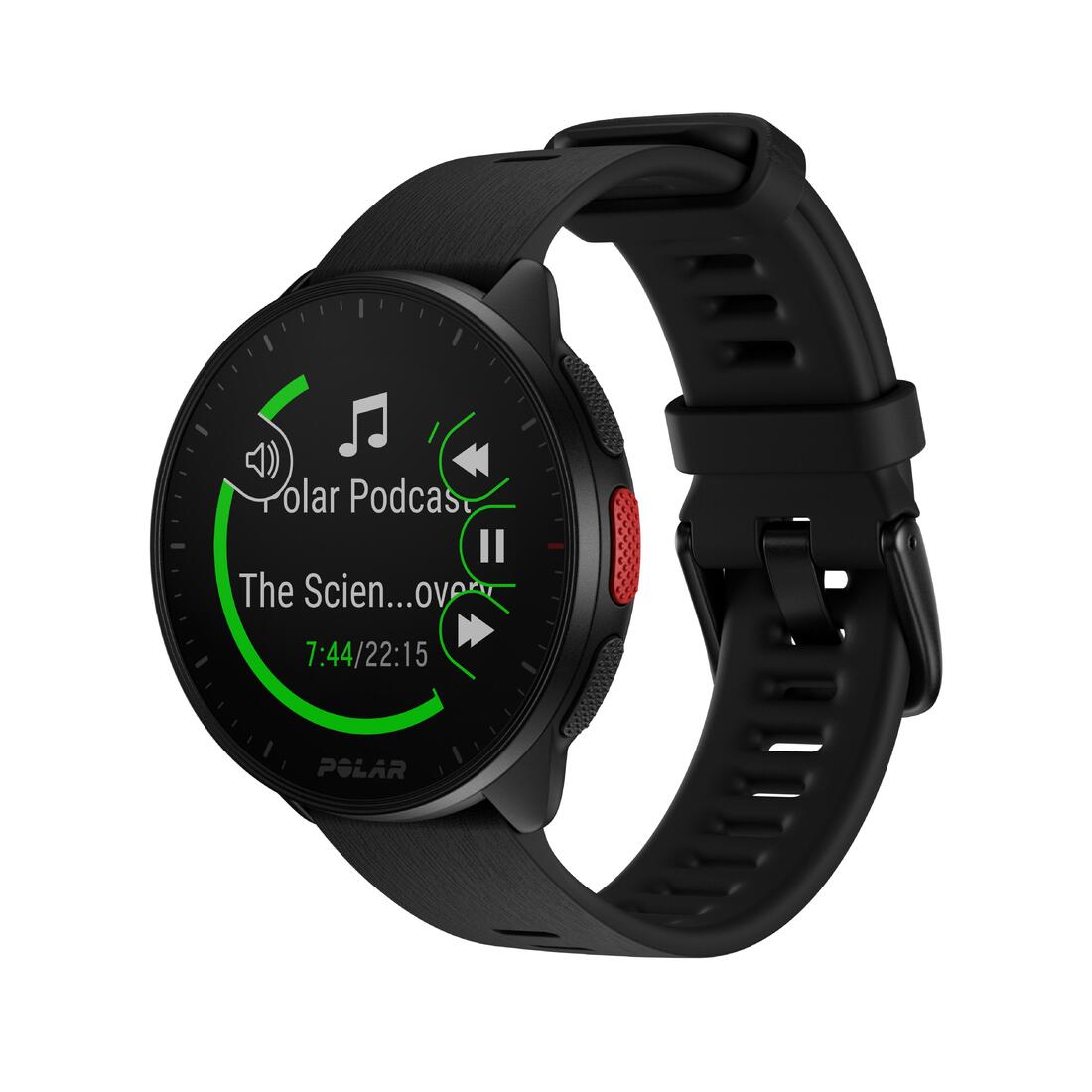 Montre connectée multisport gps cardio - POLAR PACER noire