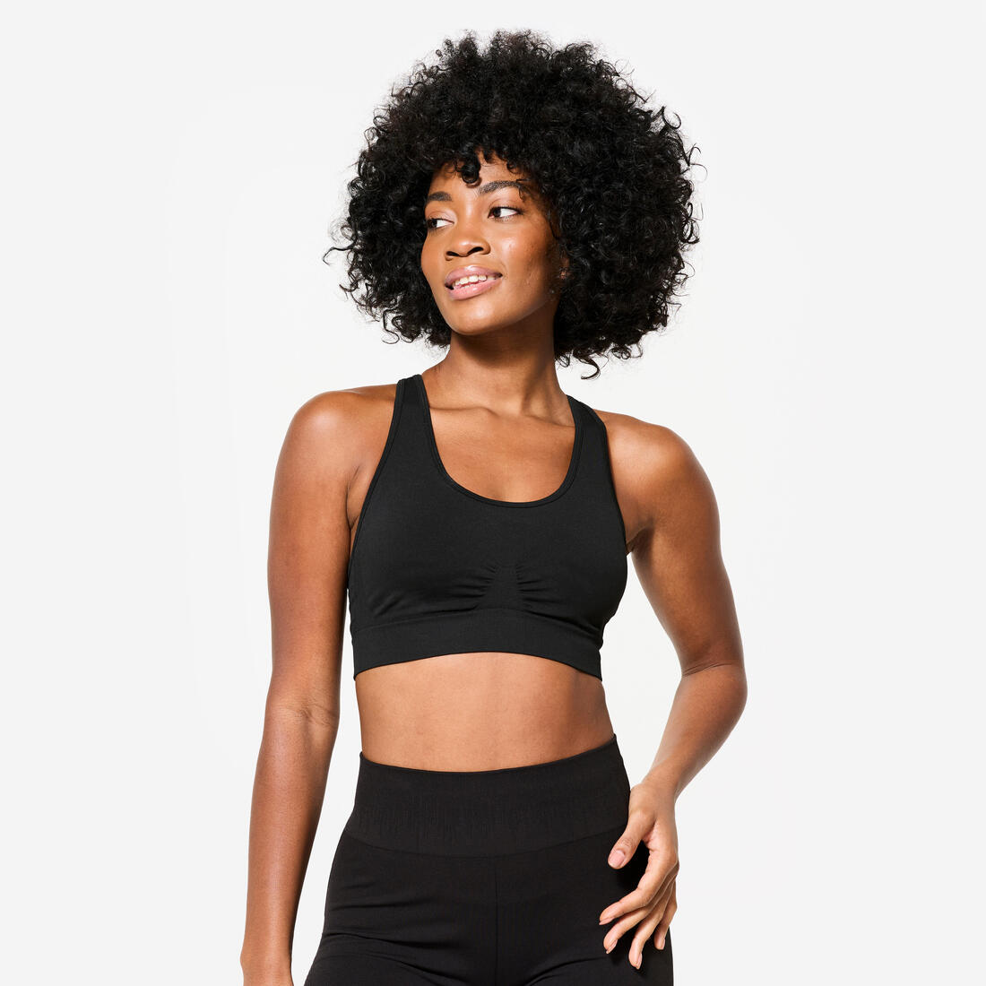 Brassière bretelles croisées maintien léger Femme