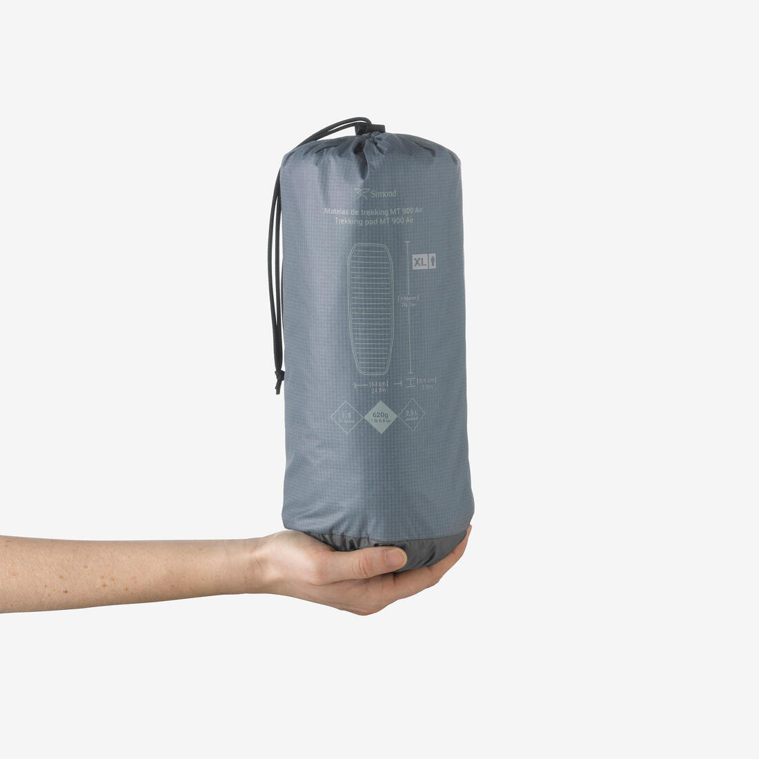 Matelas gonflable léger de trekking, taille XL, 195 x 63 cm, MT900