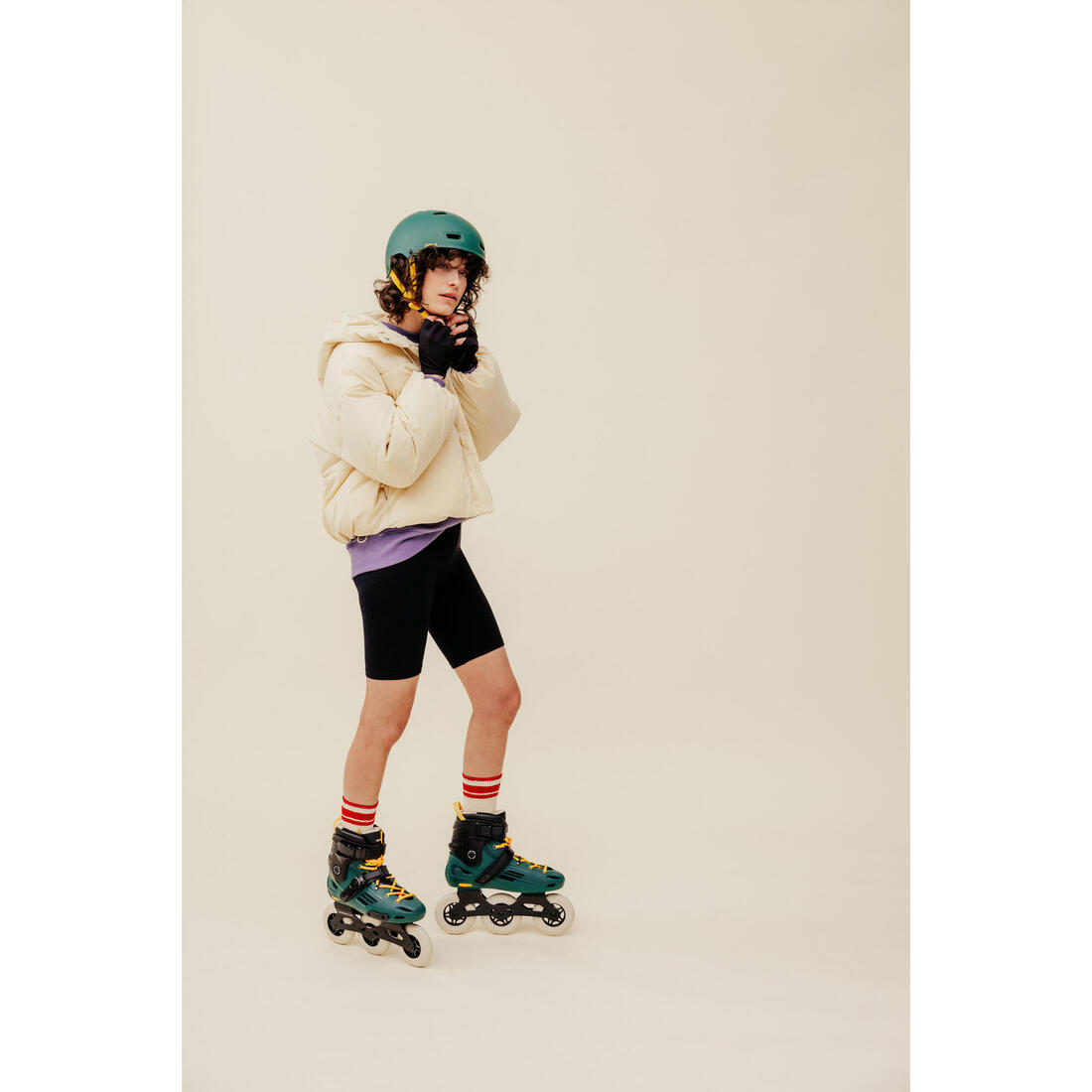 Roller freeskate adulte mf900 urban green