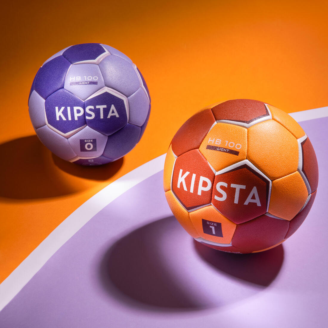 Ballon de handball taille 0 - hb100 light violet