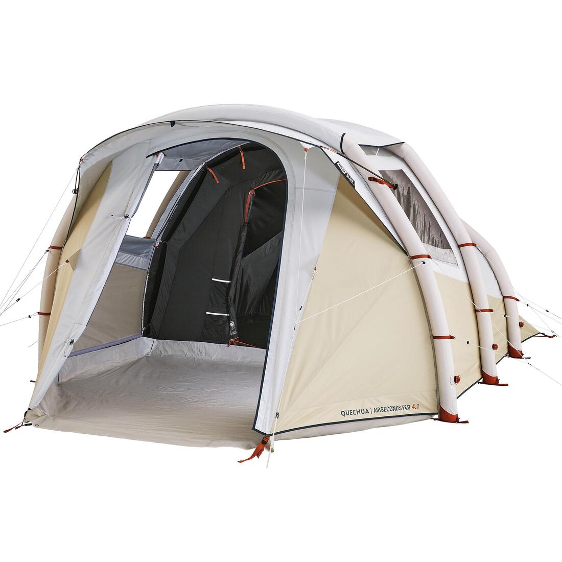 Tente de camping gonflable 4 places, Fresh & Black, Air Seconds 4.1 beige