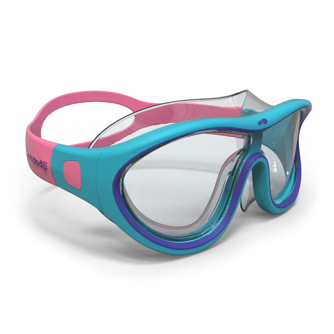 MASQUE DE PISCINE - SWIMDOW TAILLE S VERRES CLAIRS - BLEU ROSE