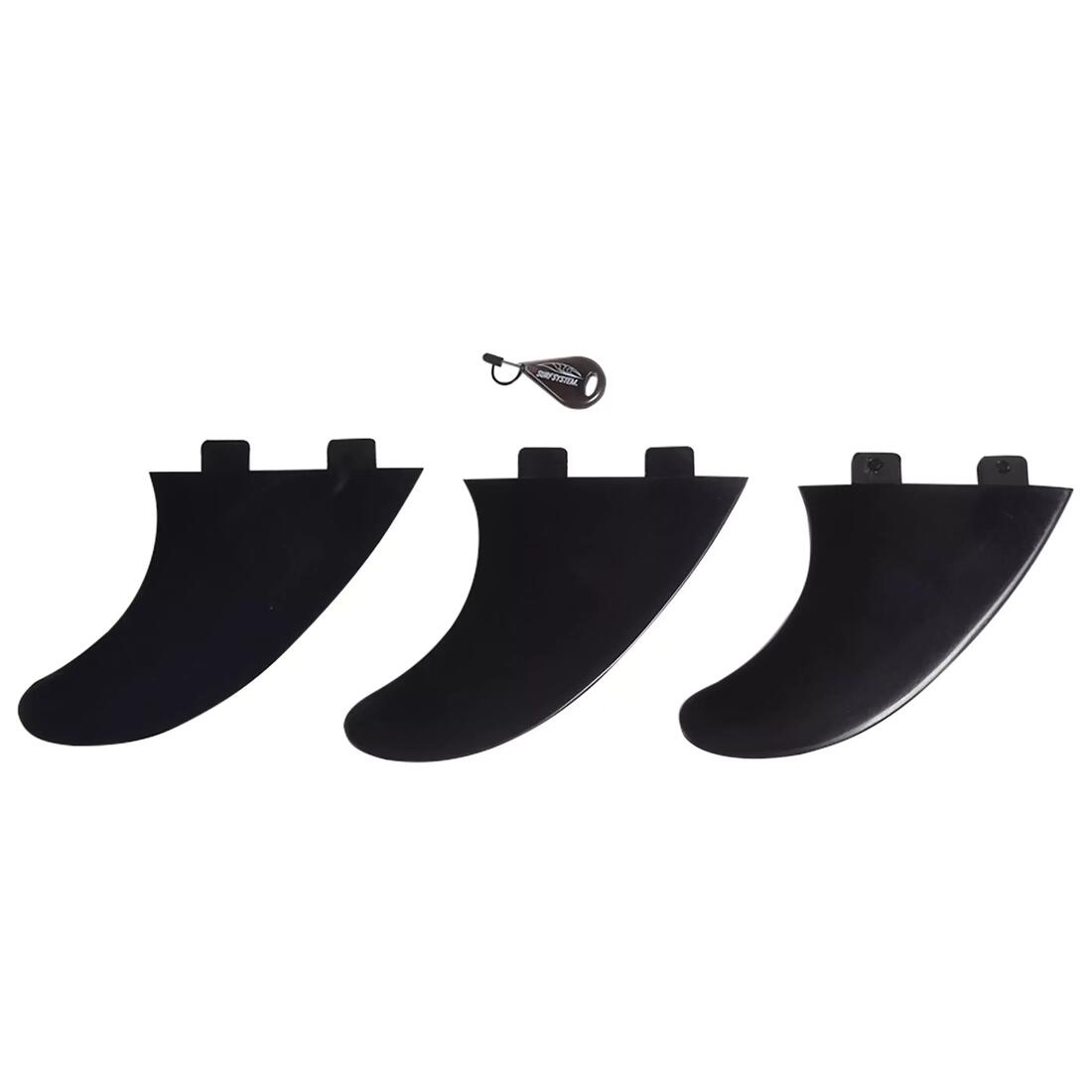 3 Ailerons noir compatibles boitiers FCS .