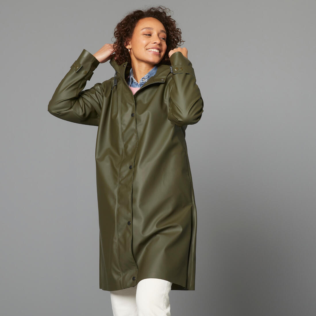 Parka imperméable vélo ville unisexe