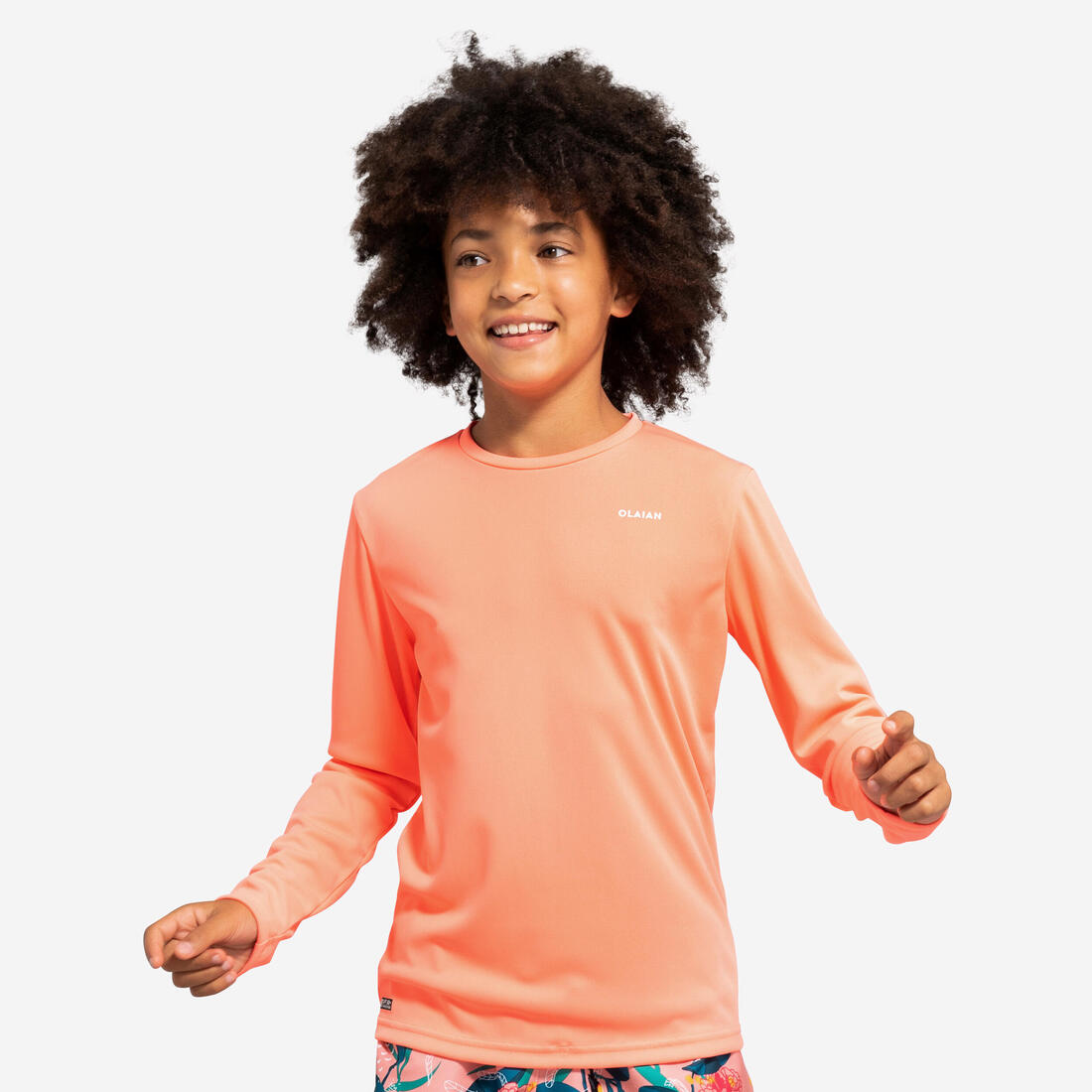 water tee shirt anti UV surf manches longues junior