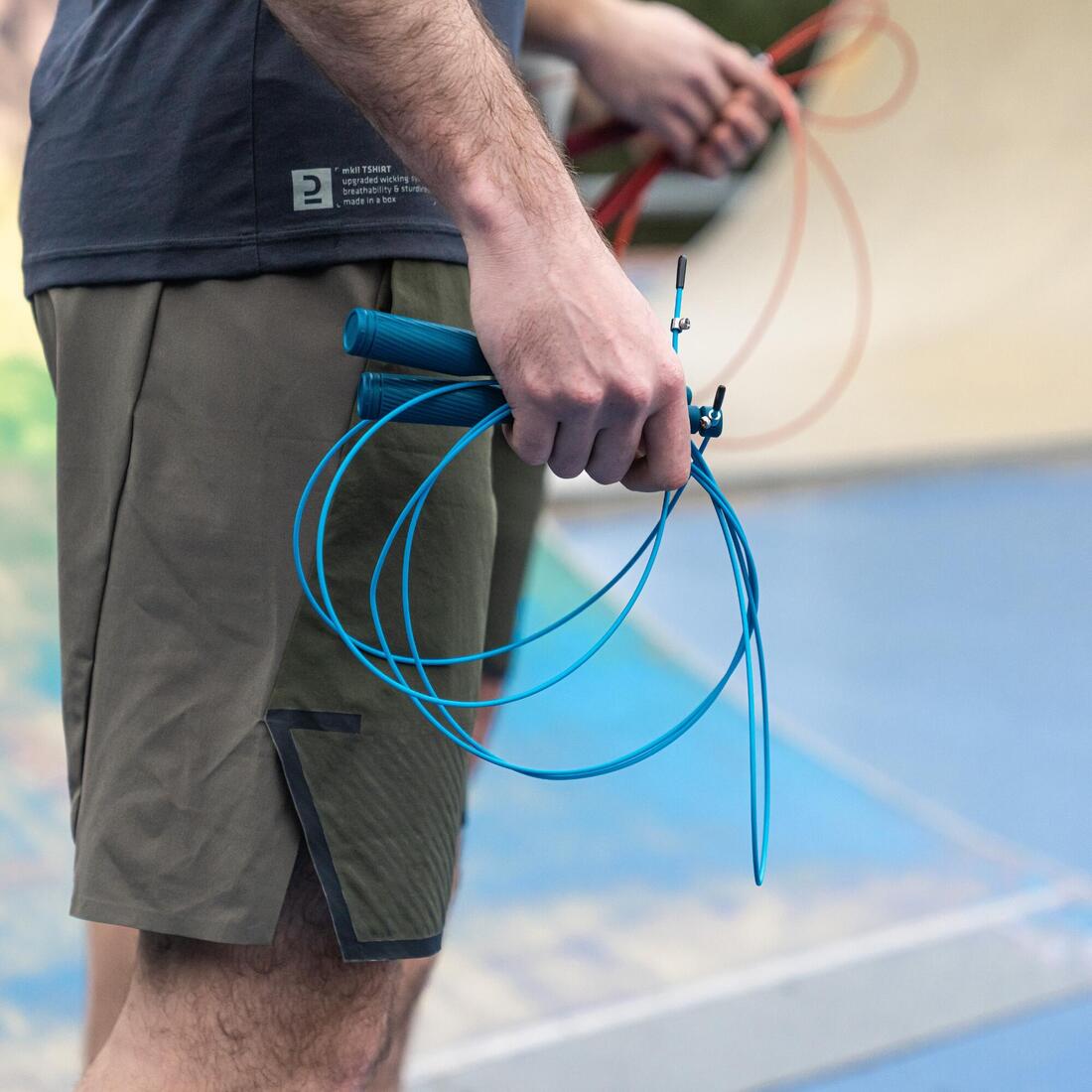 Corde à sauter de cross training vitesse - speed rope noire
