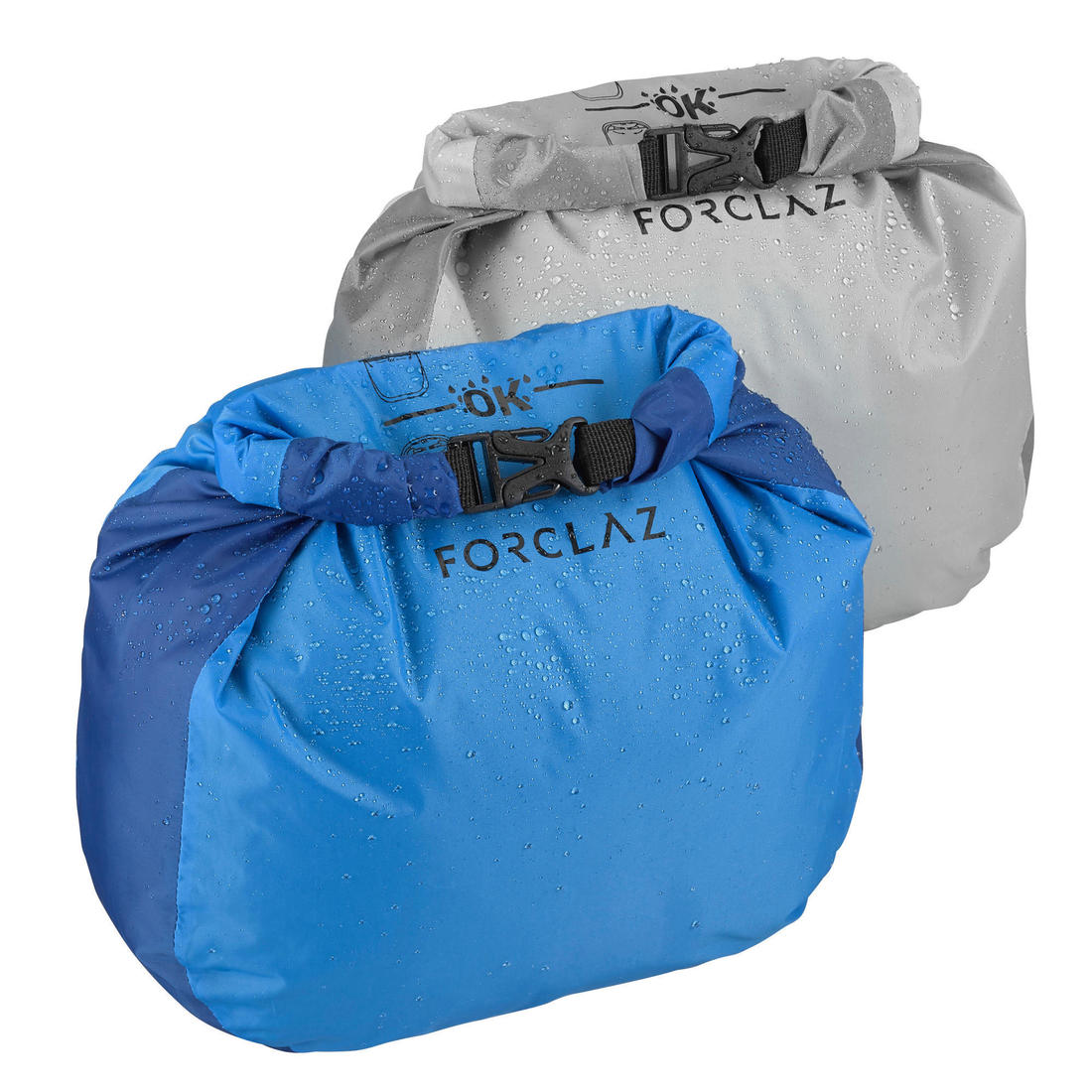 Lot de 2 housses de rangement de trekking - Demi-lune imperméables - 2x7L