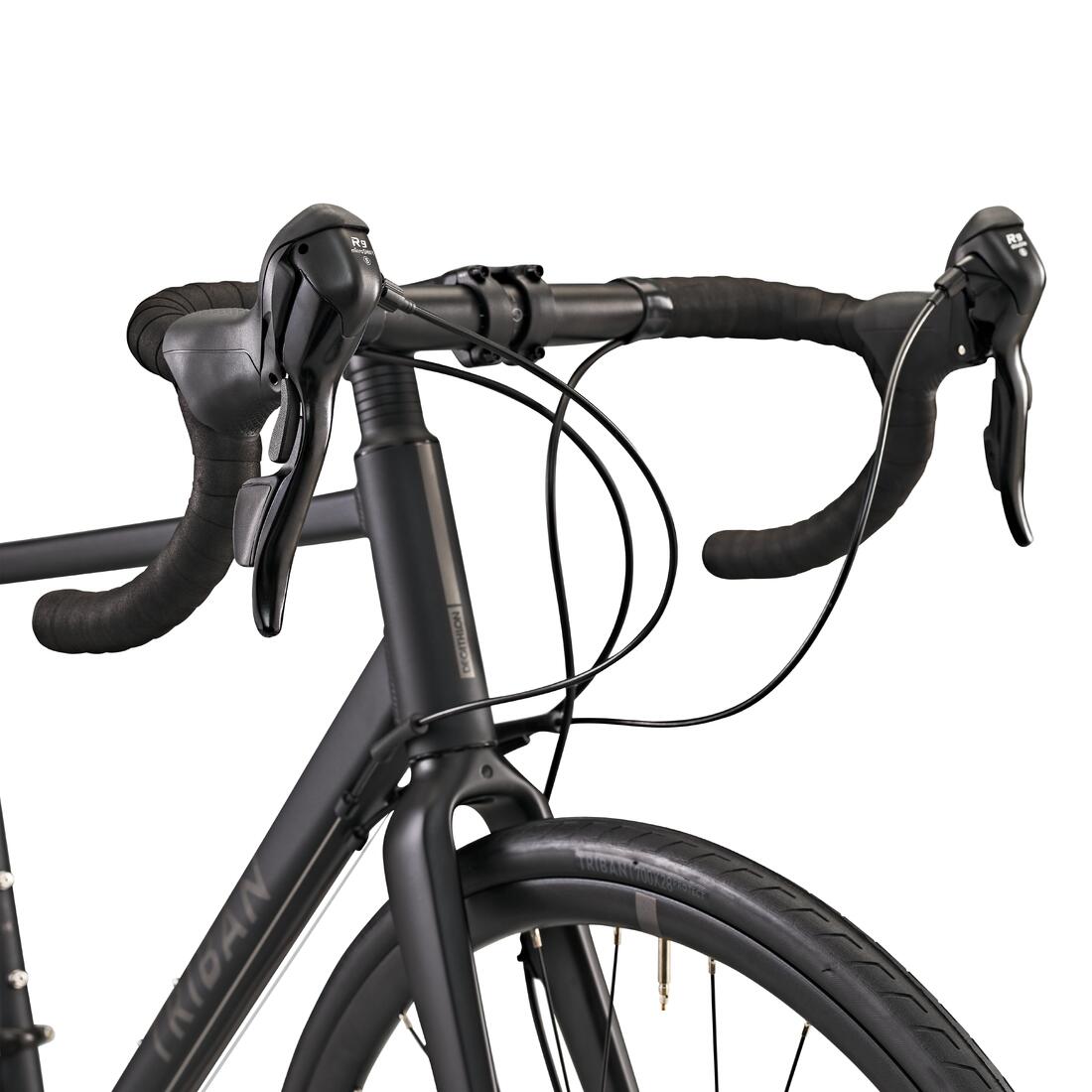 VELO ROUTE CYCLOTOURISTE RC500 MICROSHIFT 9V GRIS