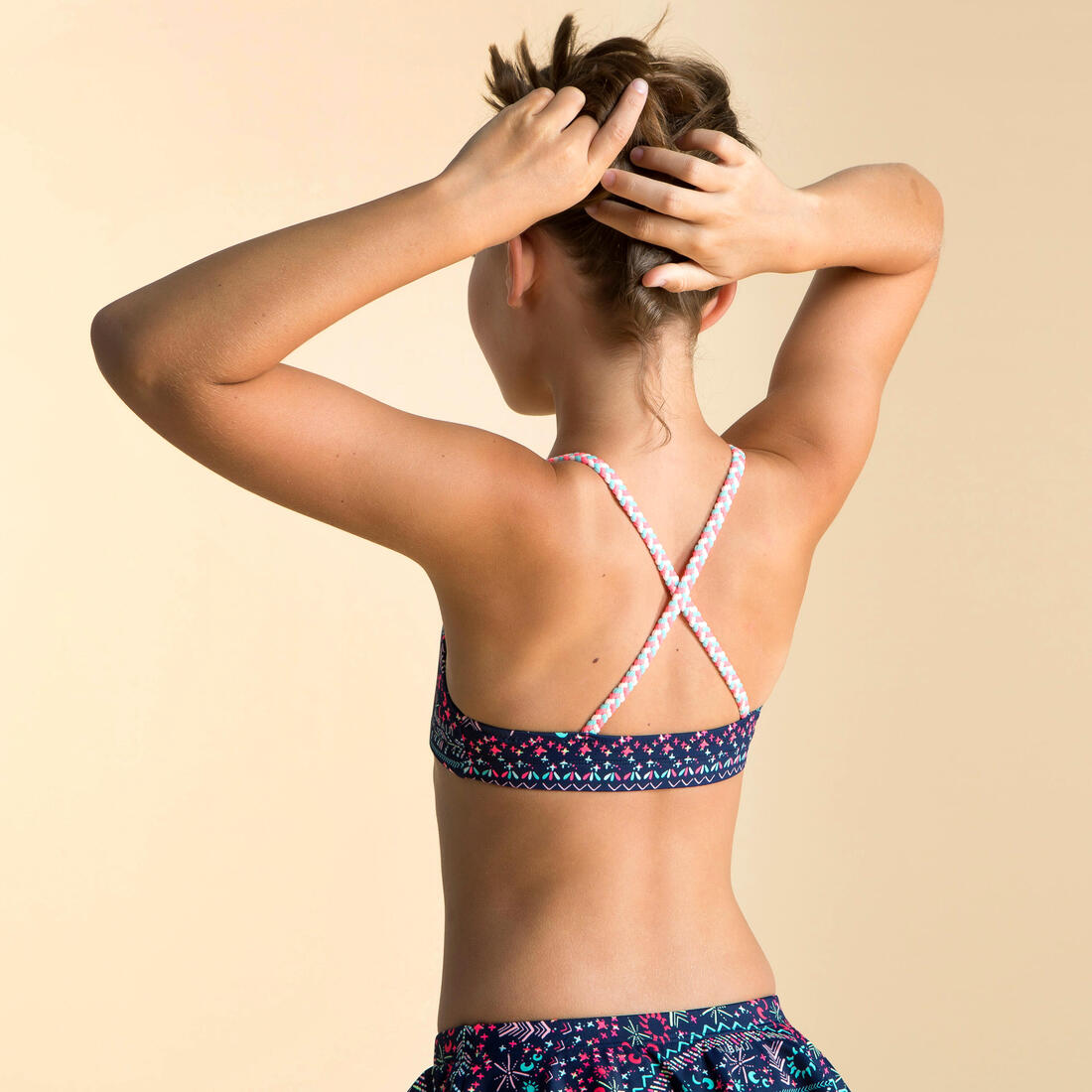 Haut de Maillot de Natation Fille 2 Pièces Lila Luna