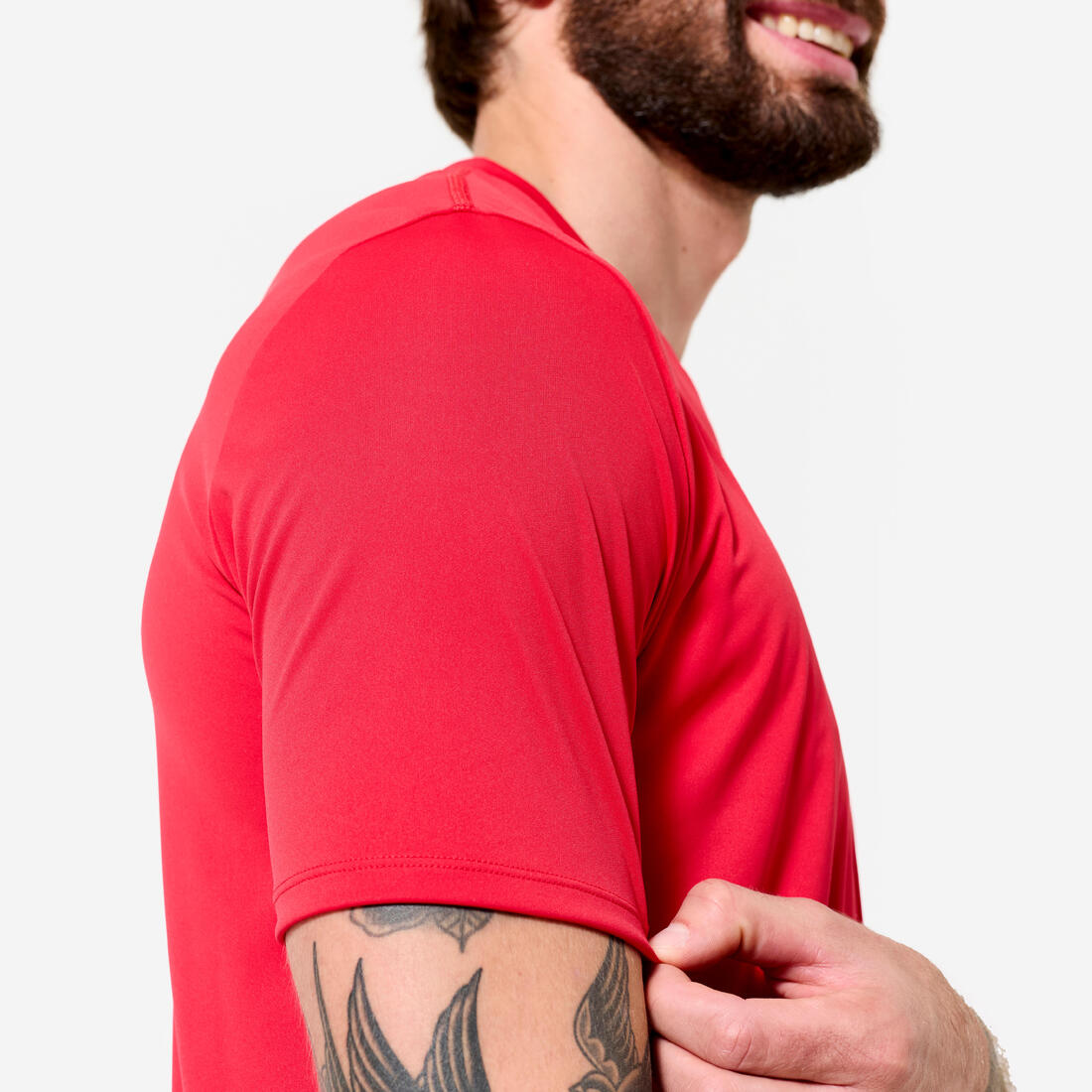 T-shirt de fitness manches courtes respirant col rond homme