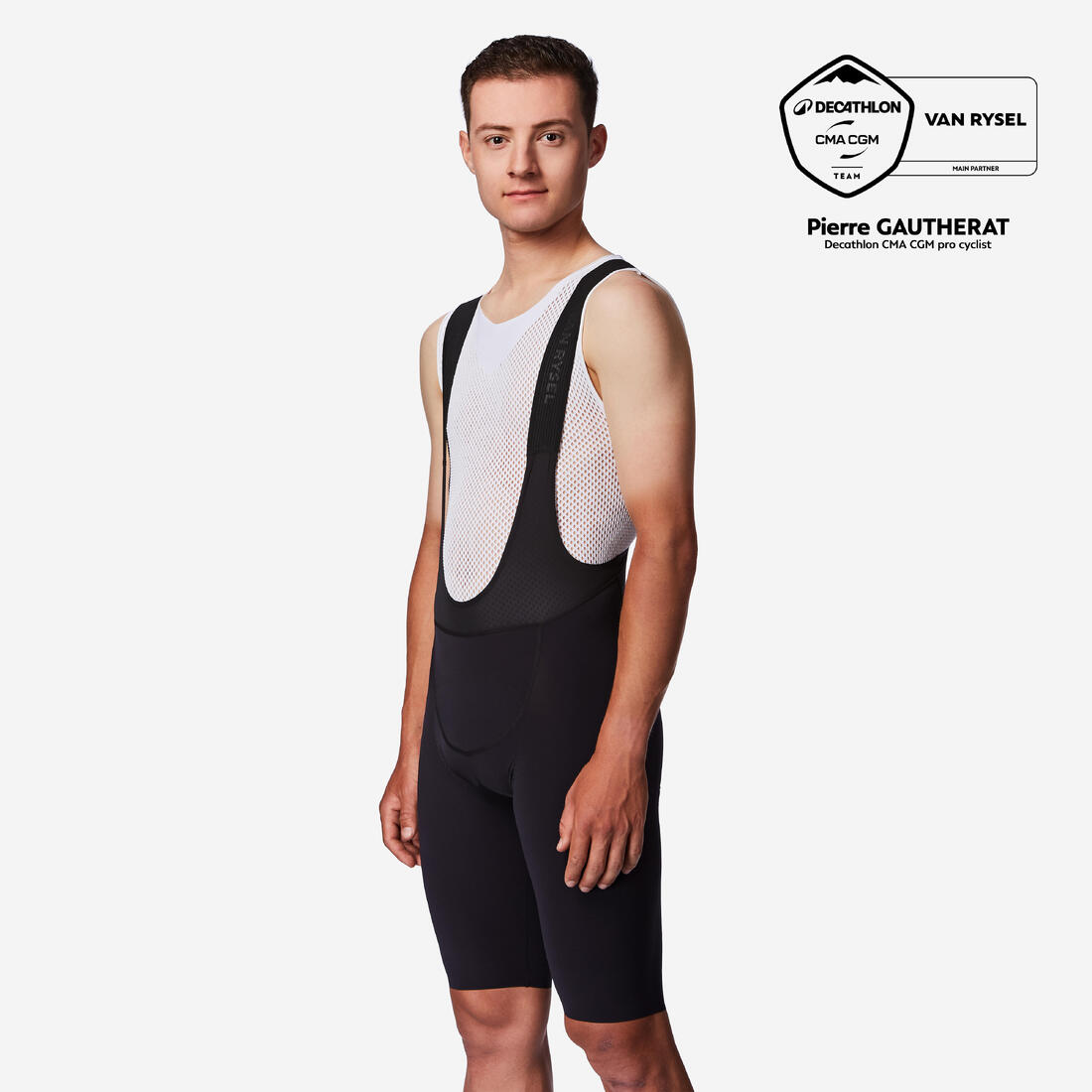 Cuissard court de vélo de route homme, RCR-R PRO noir