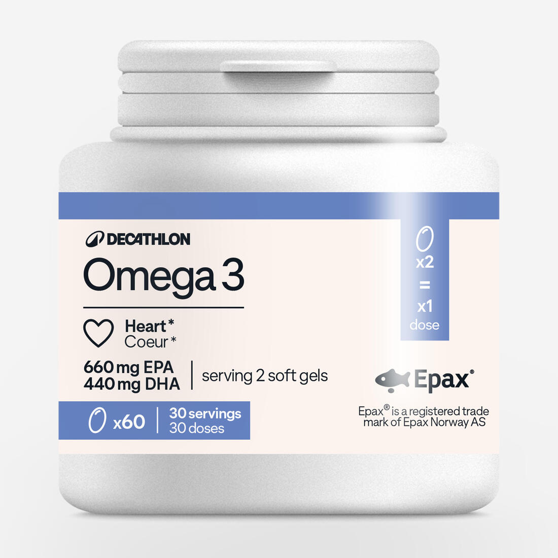 Oméga 3 EPA et DHA EPAX® 60 gélules