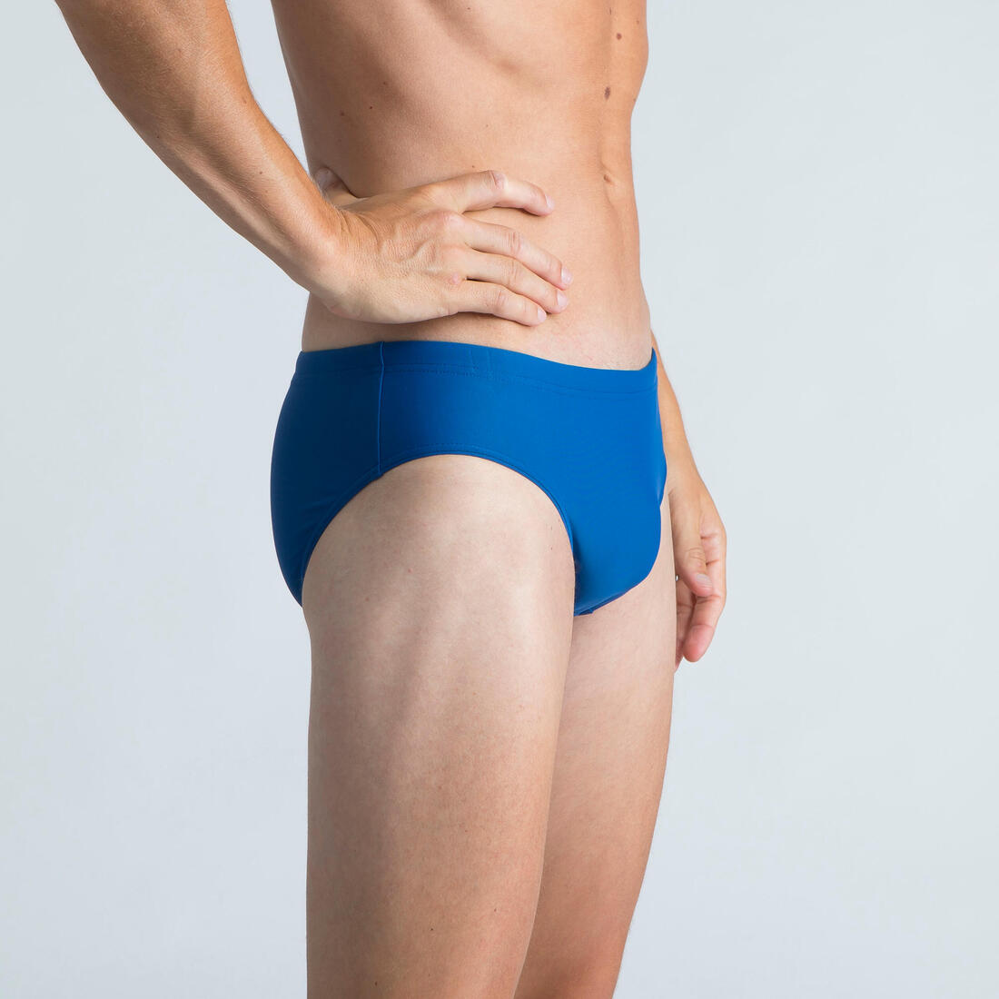 Slip de bain natation homme - slip 100 basic - bleu