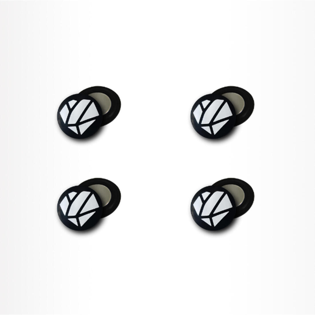 Aimants porte dossard running et trail, Shapeheart x4