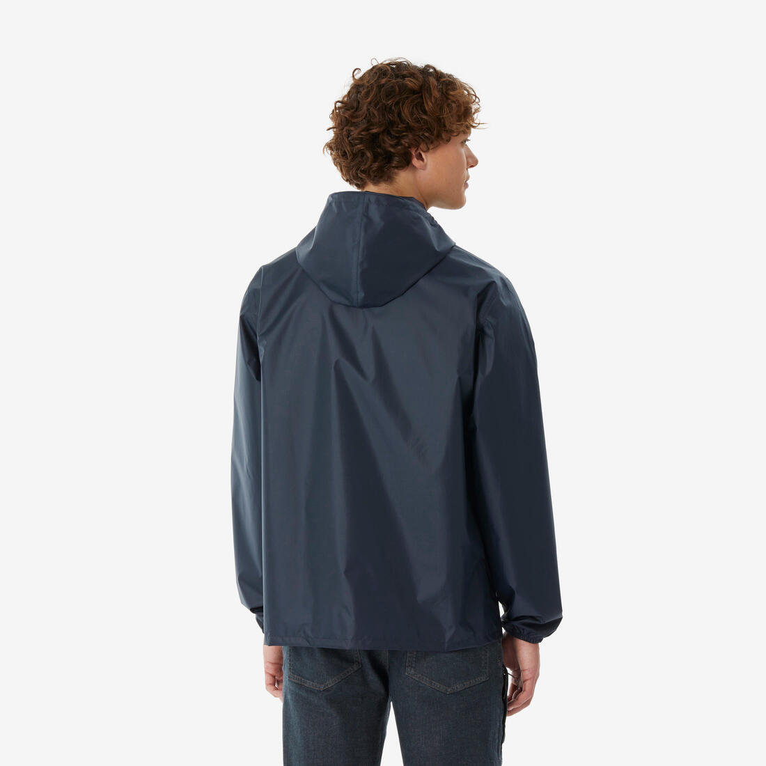 Veste de randonnée coupe-vent imperméable homme, Raincut Full Zip