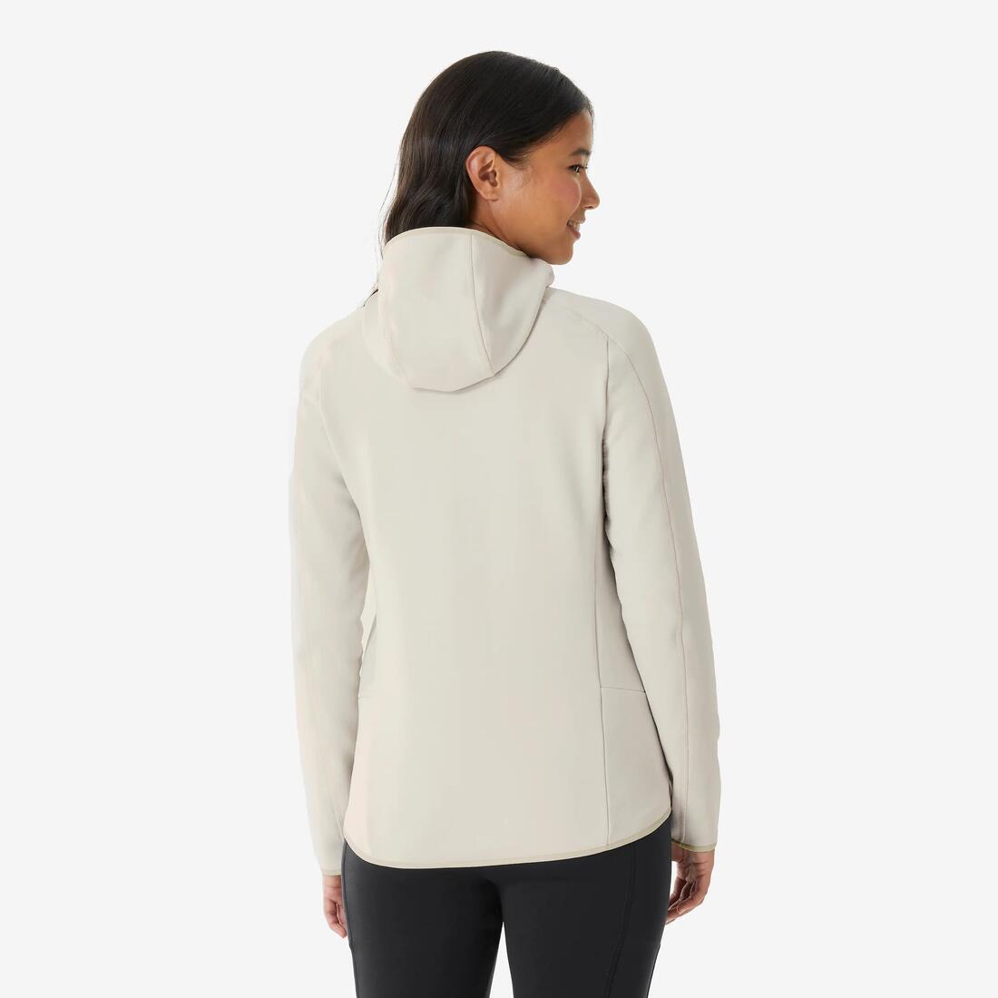 Polaire de randonnée montagne femme, MH500 full zip